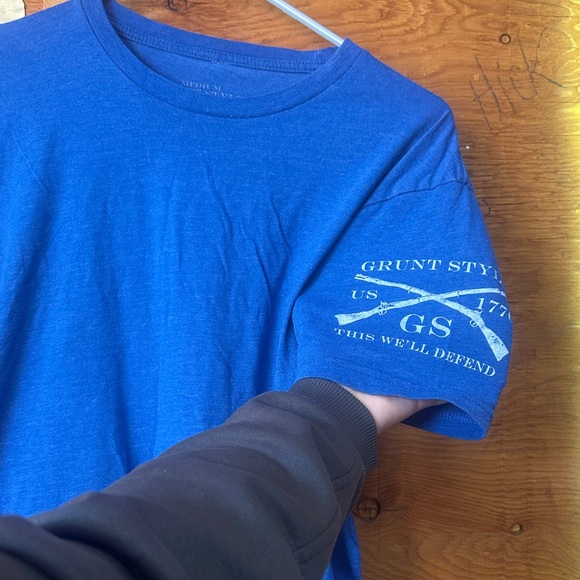Grunt Style Vibrant Blue Short Sleeve Tee - Picture 1 of 3